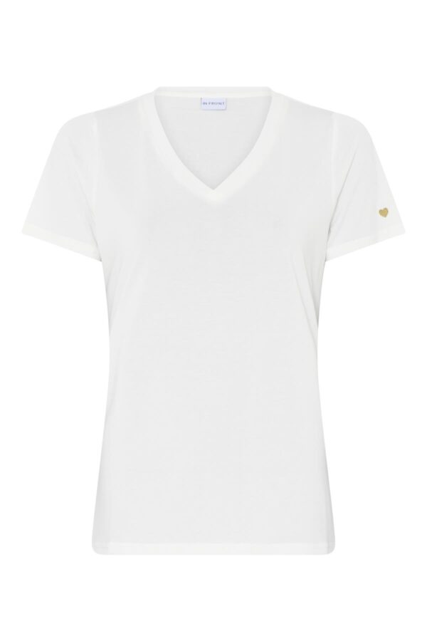 IN FRONT Nina T-shirt 14919 010 (Farve: Hvid, Størrelse: M), Dame