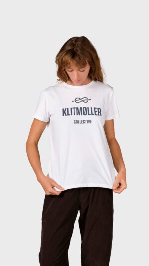 Klitmøller Collective - Womens logo tee - White - M