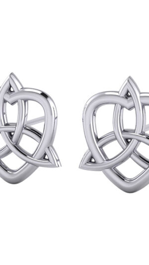 Ørestikker - Keltisk Hjerte / Triquetra - Treenighedssymbolet