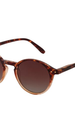 Pilgrim ROXANNE klassiske runde solbriller, brun