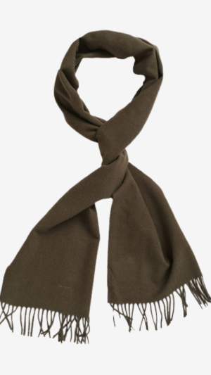 Solid wool scarf - Hunter green