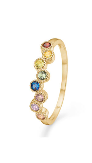 Mads Z Dido Colour Ring 8 kt. Guld 3347171-54 - Dame - Gold