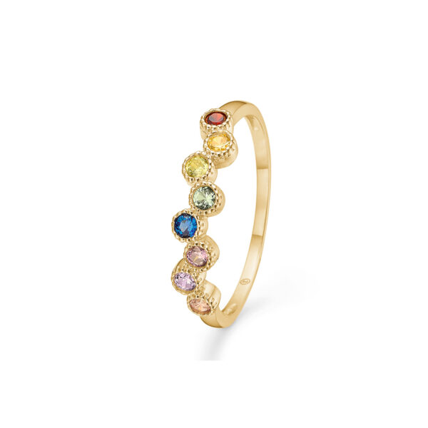 Mads Z Dido Colour Ring 8 kt. Guld 3347171-54 - Dame - Gold