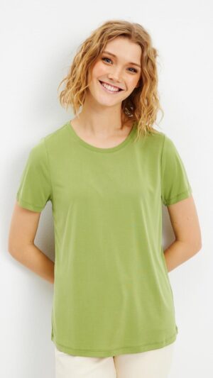 IN FRONT Nina T-shirt, Farve: Apple Green, Størrelse: M, Dame