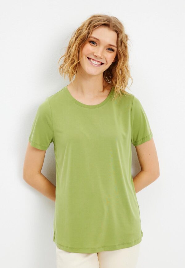 IN FRONT Nina T-shirt, Farve: Apple Green, Størrelse: M, Dame