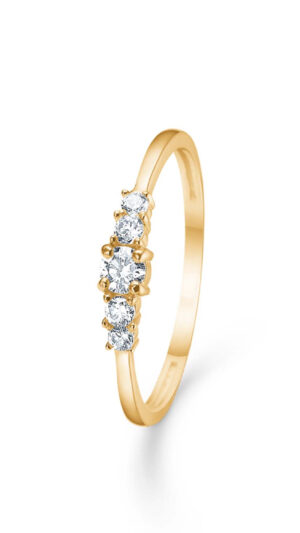 Mads Z Orbit CZ Ring 8 kt. Guld 3347104-52 - Dame - Gold