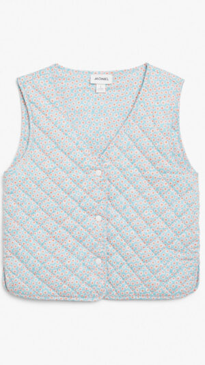 Quilted vest - Turquoise