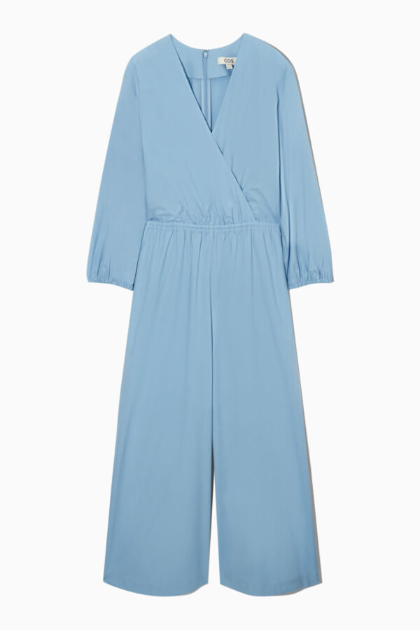 V-NECK CULOTTE JUMPSUIT