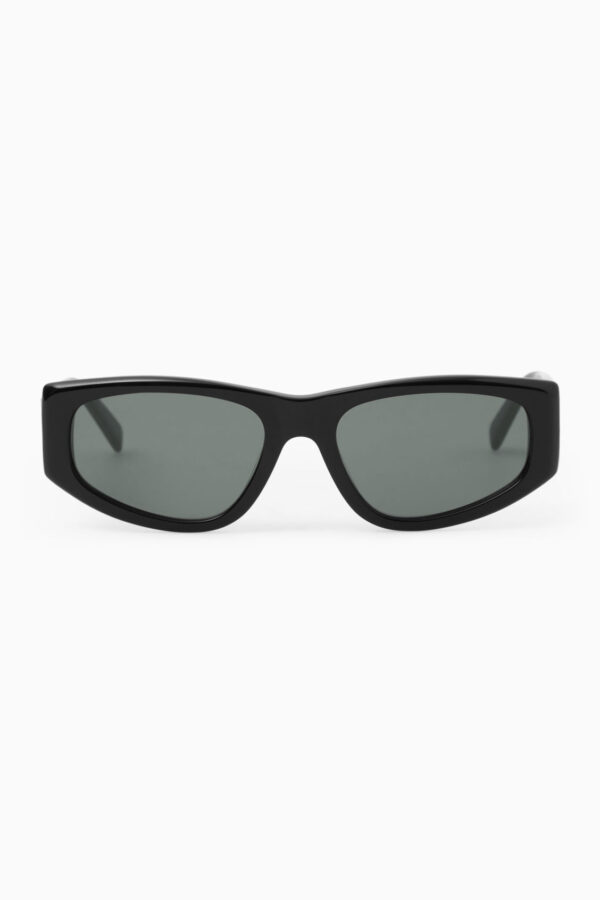 SPORTY RECTANGLE-FRAME SUNGLASSES